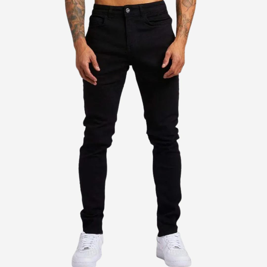 Herren Stretch Jeans mit schmalem Schnitt und mittlerer Taille