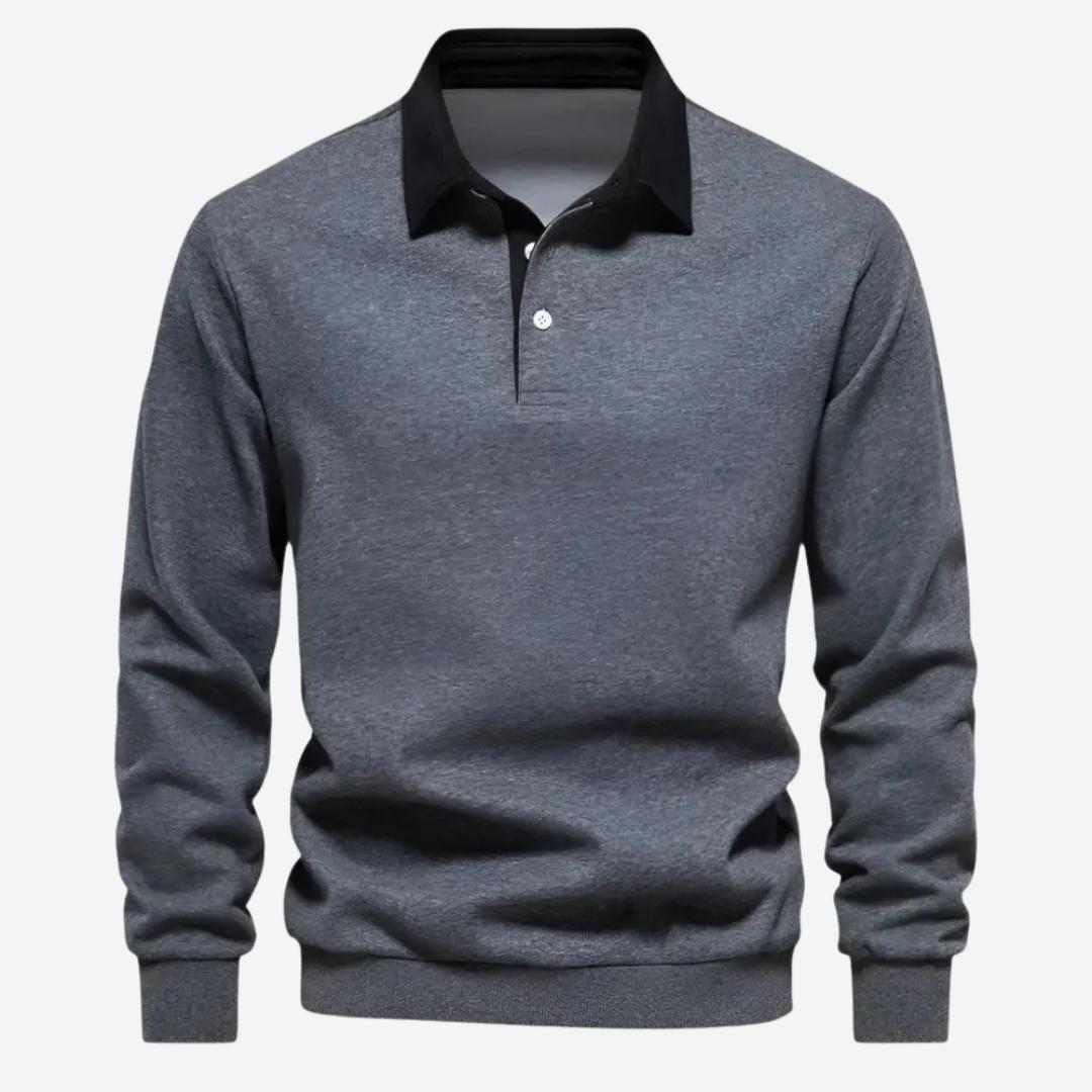 Pullover Polohemd Herren mit klassischem Schnitt