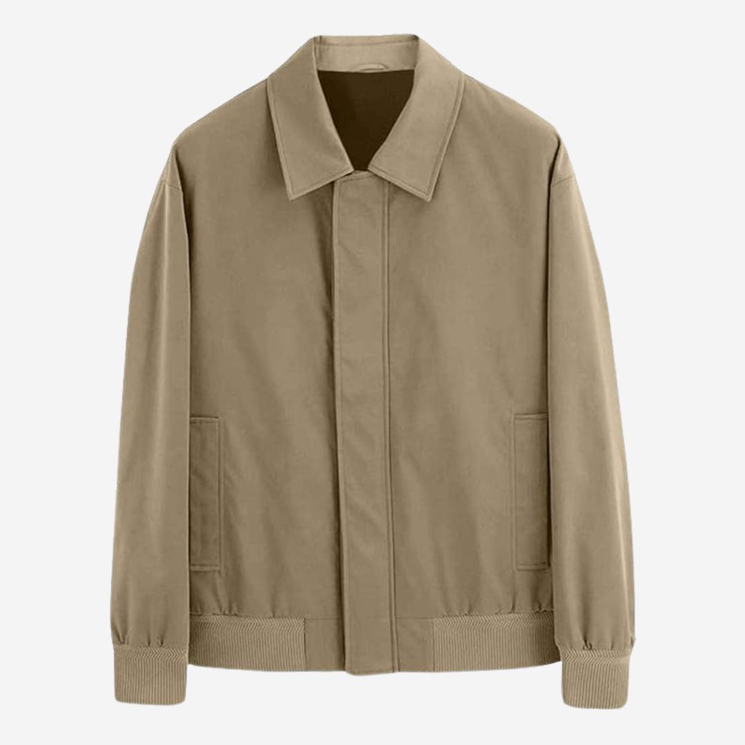 Bomber-Winterjacke Herren mit Kragen und Reißverschluss