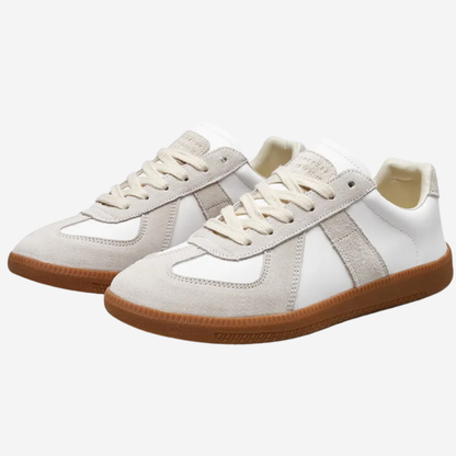 Damen Sneakers mit mehrlagigem Design und geriffelter Laufsohle