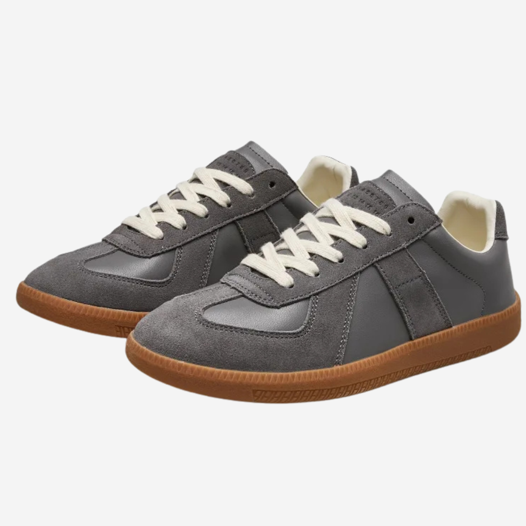 Damen Sneakers mit mehrlagigem Design und geriffelter Laufsohle