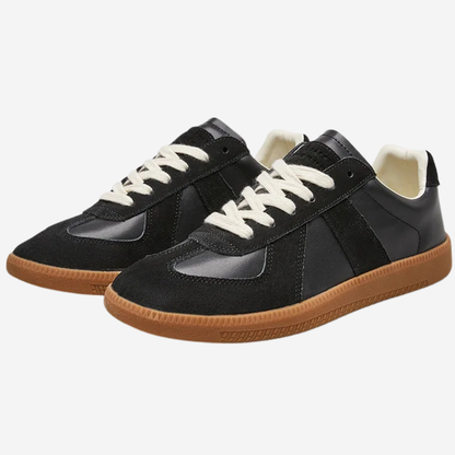 Damen Sneakers mit mehrlagigem Design und geriffelter Laufsohle