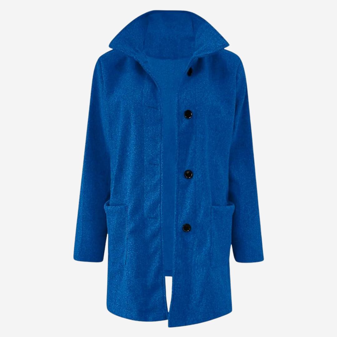 Damen-Winterjacke – eleganter Mantel aus Wollmischung