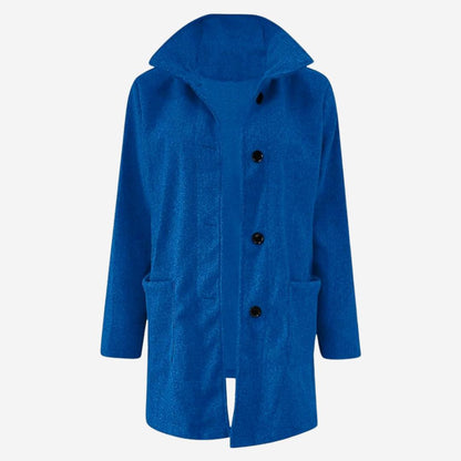 Damen-Winterjacke – eleganter Mantel aus Wollmischung