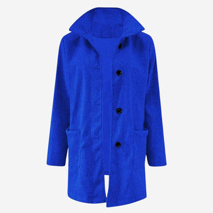 Damen-Winterjacke – eleganter Mantel aus Wollmischung