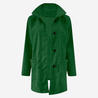 Damen-Winterjacke – eleganter Mantel aus Wollmischung