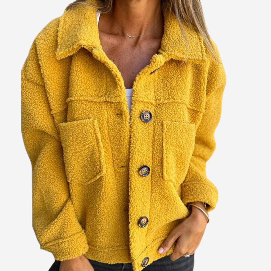 Damen-Winterjacke mit Umlegekragen