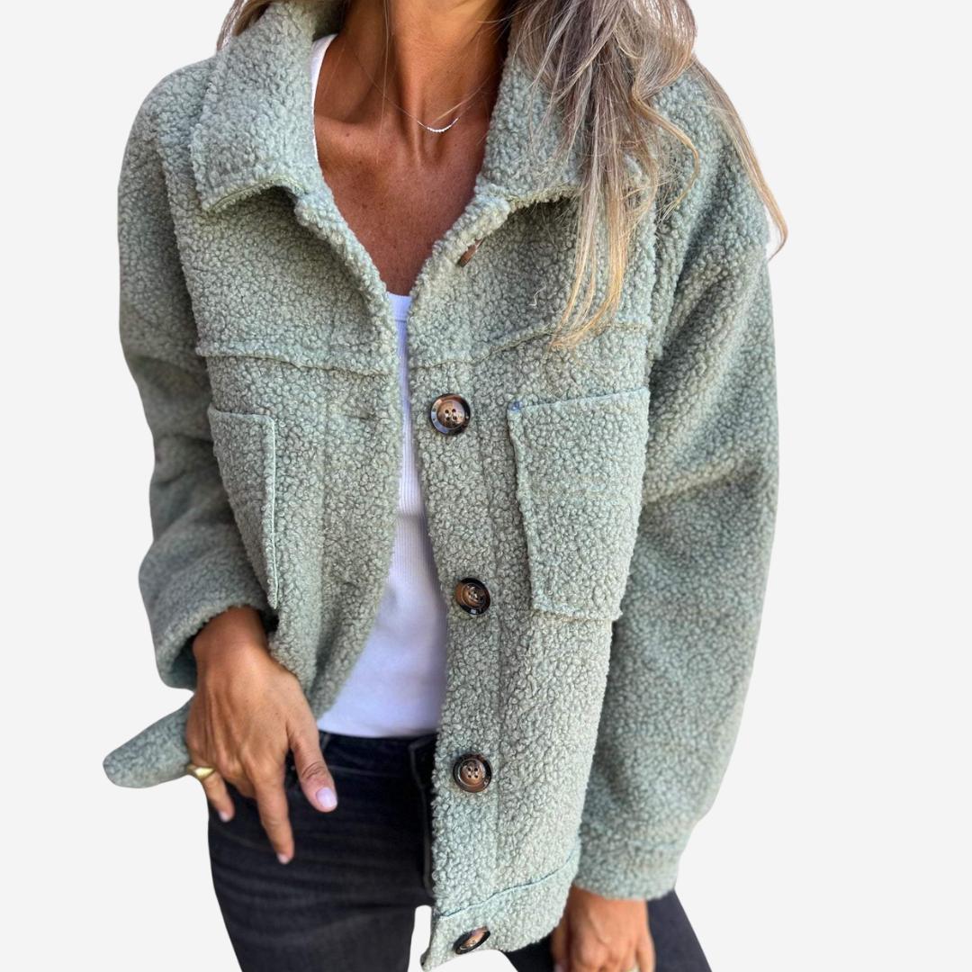 Damen-Winterjacke mit Umlegekragen