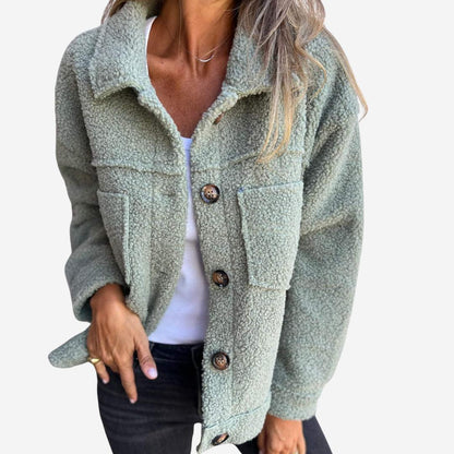 Damen-Winterjacke mit Umlegekragen