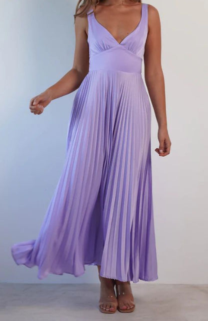 Ärmelloses Midikleid mit Rückenausschnitt für Frauen