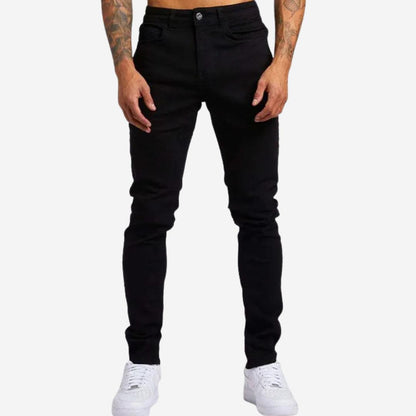 Herren Stretch Jeans mit schmalem Schnitt und mittlerer Taille