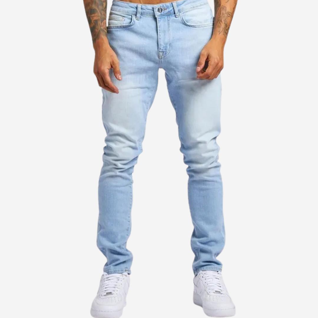 Herren Stretch Jeans mit schmalem Schnitt und mittlerer Taille