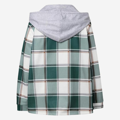 Kariertes Lässige Übergangsjacke für Damen