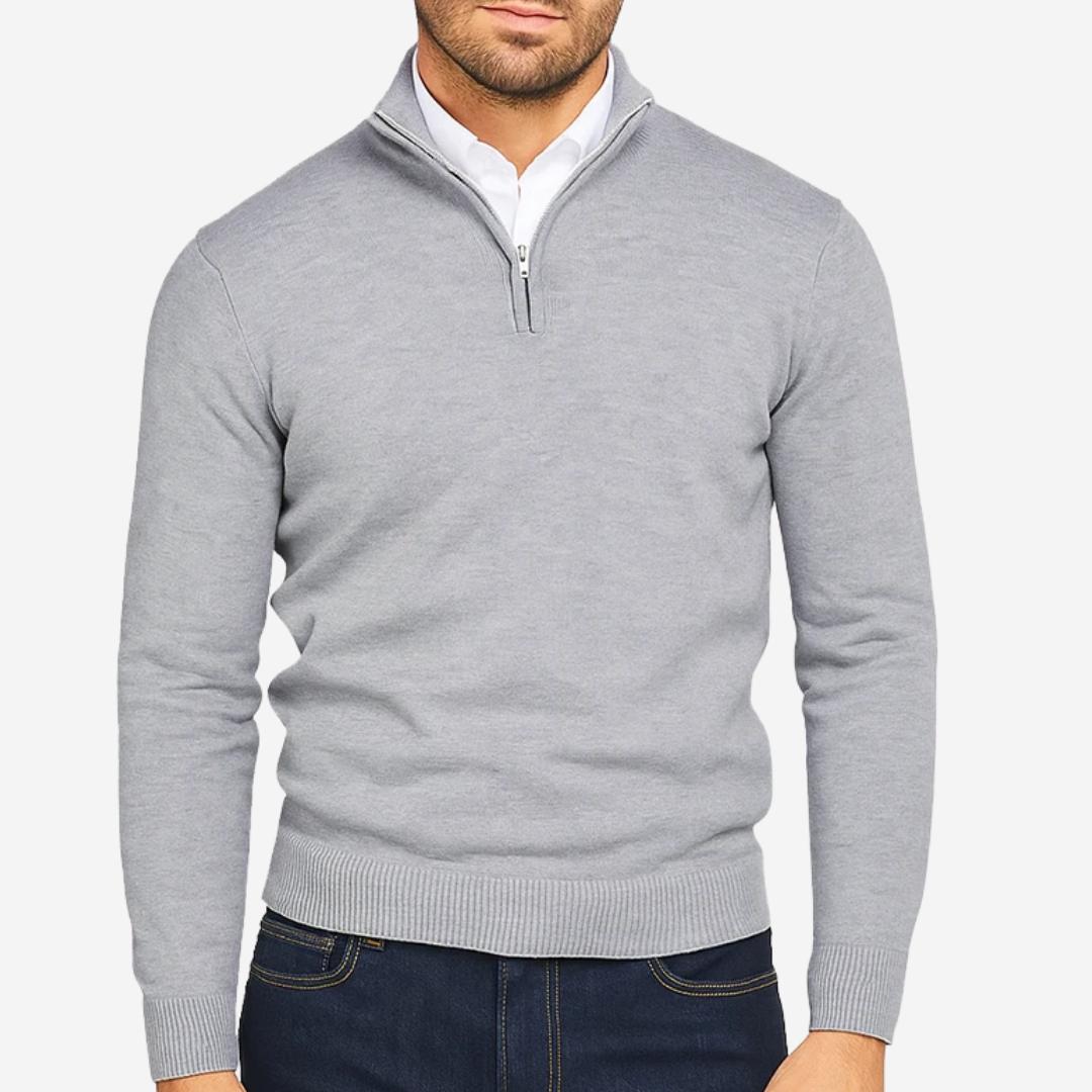 Klassischer Herren Pullover mit Reißverschluss | Stilvoll & warm