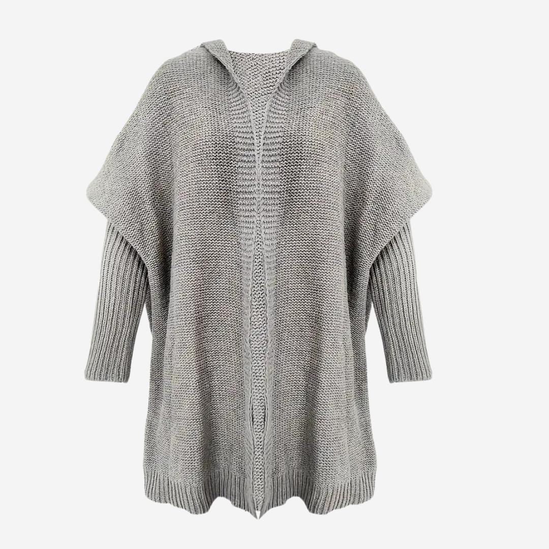 Damen-Langcardigan mit Kapuze