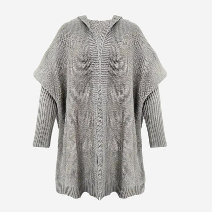 Damen-Langcardigan mit Kapuze