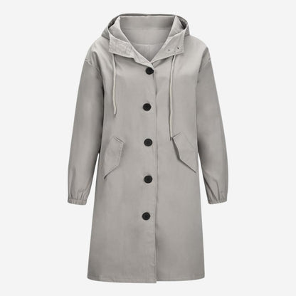 Modischer Langer Trenchcoat für Damen | Elegante Winterjacke für Übergangszeit