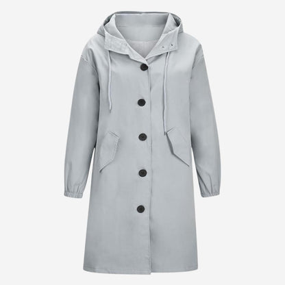 Modischer Langer Trenchcoat für Damen | Elegante Winterjacke für Übergangszeit