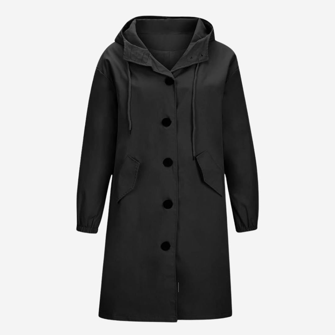 Modischer Langer Trenchcoat für Damen | Elegante Winterjacke für Übergangszeit