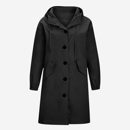 Modischer Langer Trenchcoat für Damen | Elegante Winterjacke für Übergangszeit