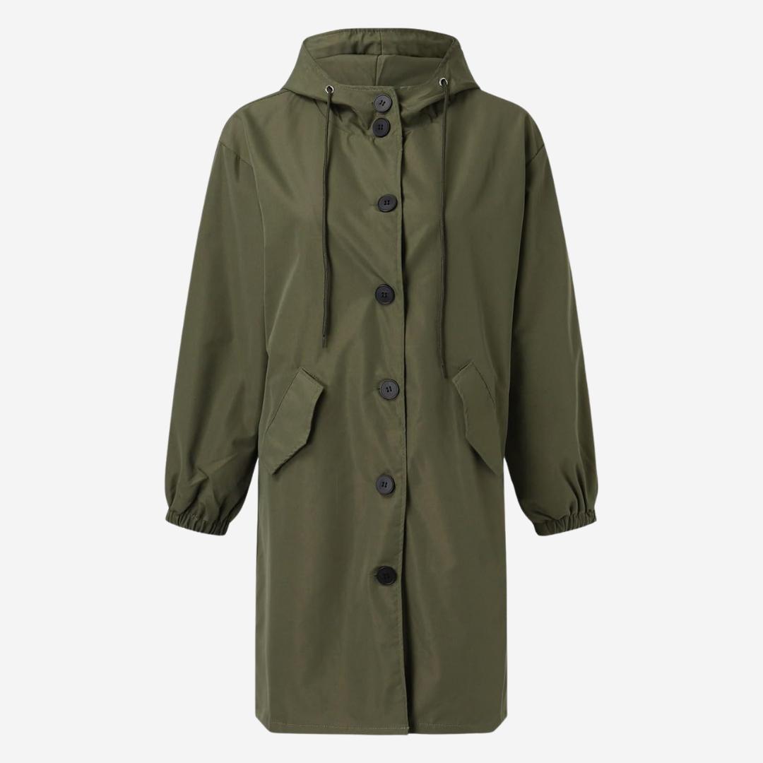 Modischer Langer Trenchcoat für Damen | Elegante Winterjacke für Übergangszeit