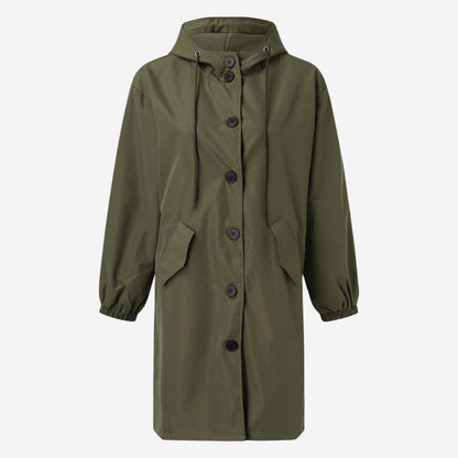 Modischer Langer Trenchcoat für Damen | Elegante Winterjacke für Übergangszeit