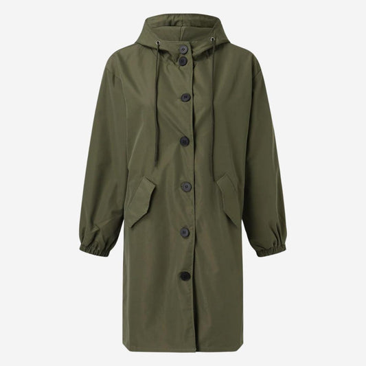 Modischer Langer Trenchcoat für Damen | Elegante Winterjacke für Übergangszeit