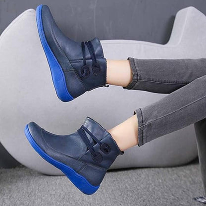 Damen-Winterschuhe in Lederoptik