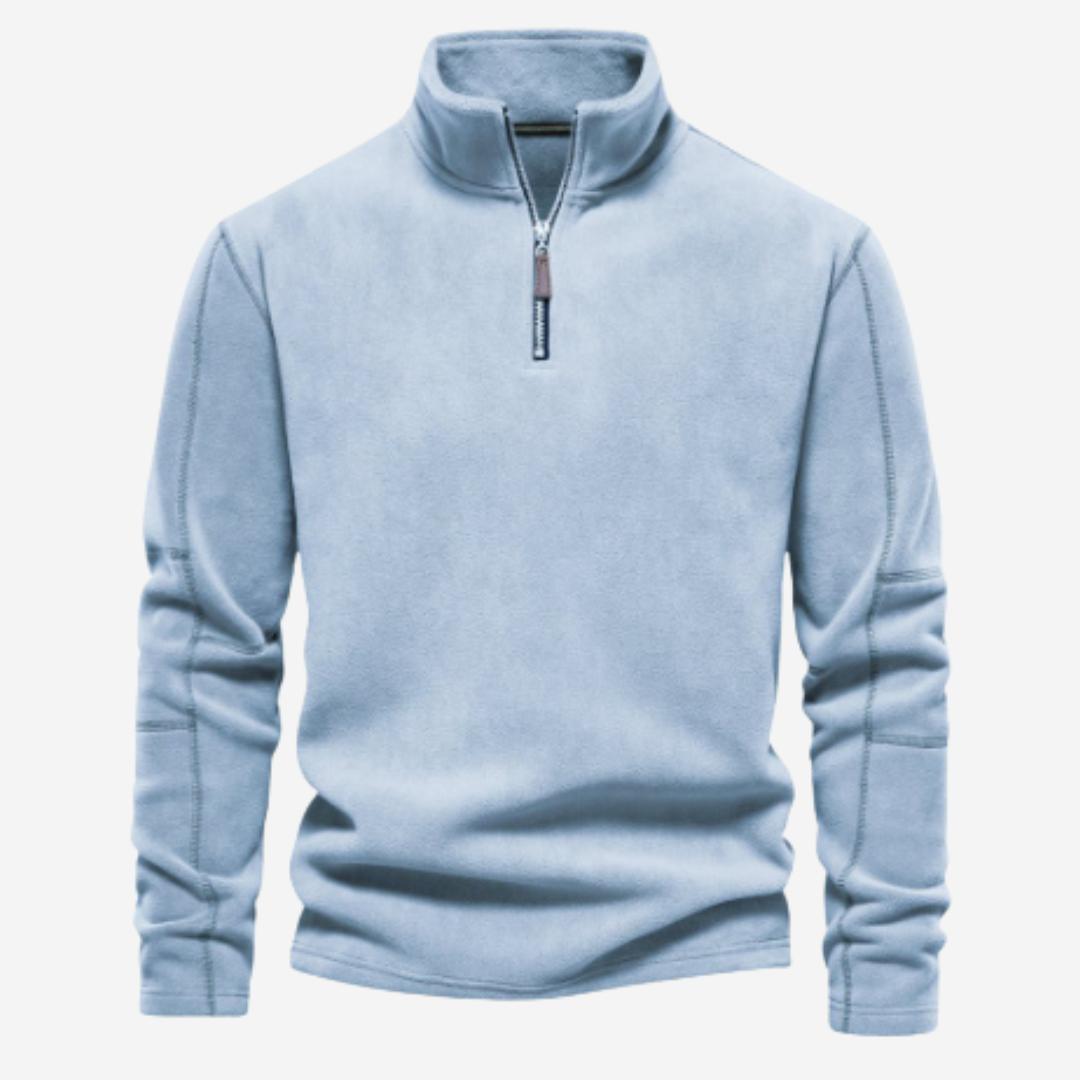 Pullover Herren mit Reißverschluss und Fleecefutter