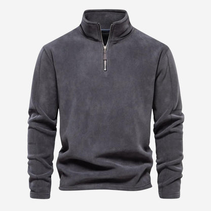 Pullover Herren mit Reißverschluss und Fleecefutter