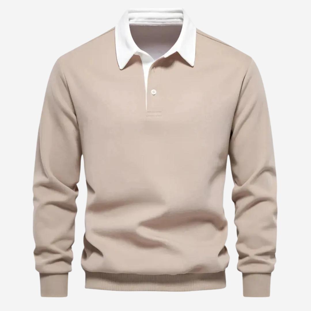 Pullover Polohemd Herren mit klassischem Schnitt