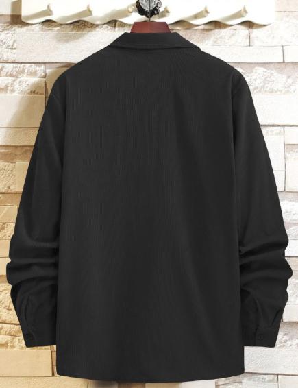 Hemd mit Kragen und Brusttaschen für Männer