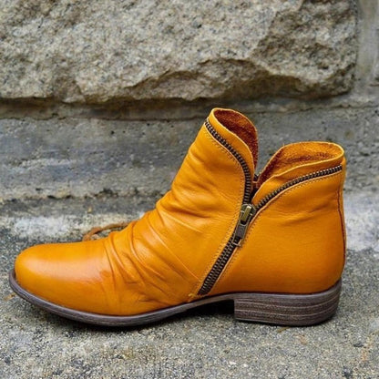 Trendige Damen Winterboots mit Reißverschluss