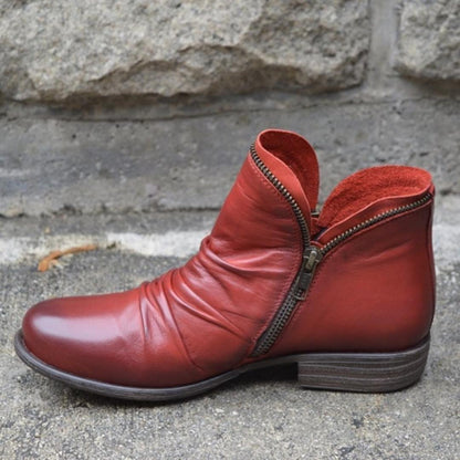 Trendige Damen Winterboots mit Reißverschluss