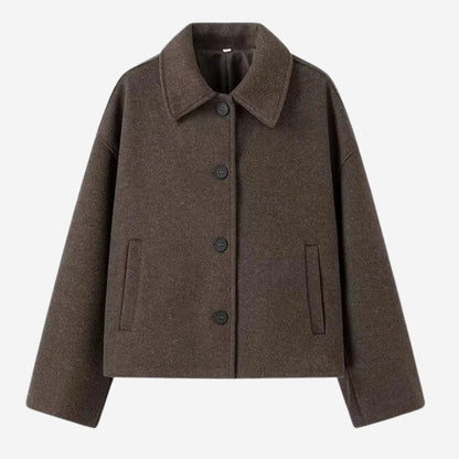 Winterjacke Damen Kurz mit Knopfleiste