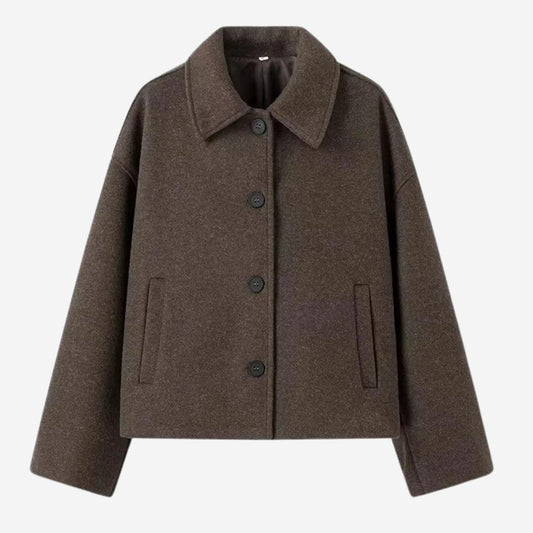 Winterjacke Damen Kurz mit Knopfleiste