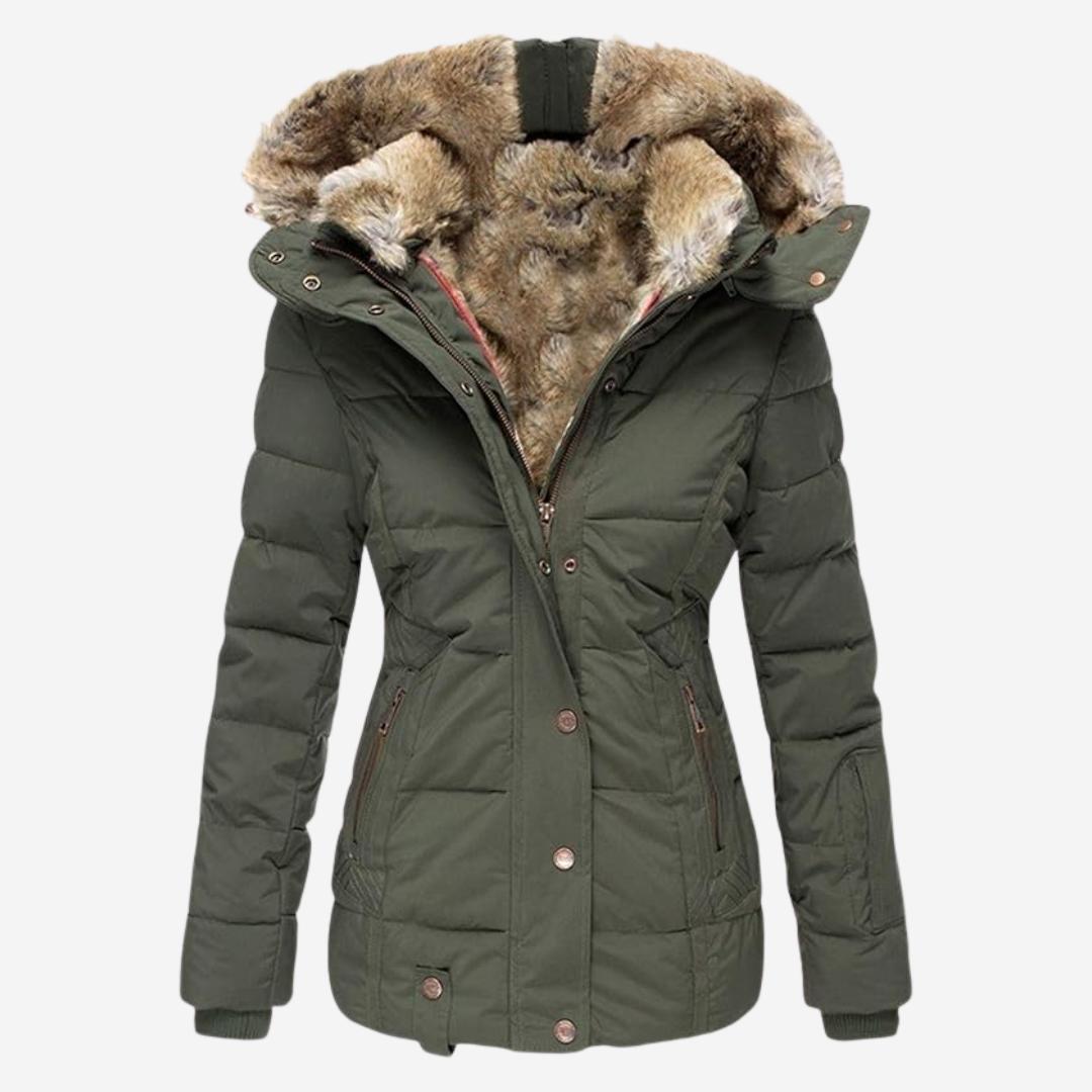 Winterjacke Damen – Warme Jacke mit Fleecefutter und Kapuze
