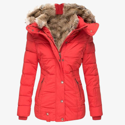 Winterjacke Damen – Warme Jacke mit Fleecefutter und Kapuze