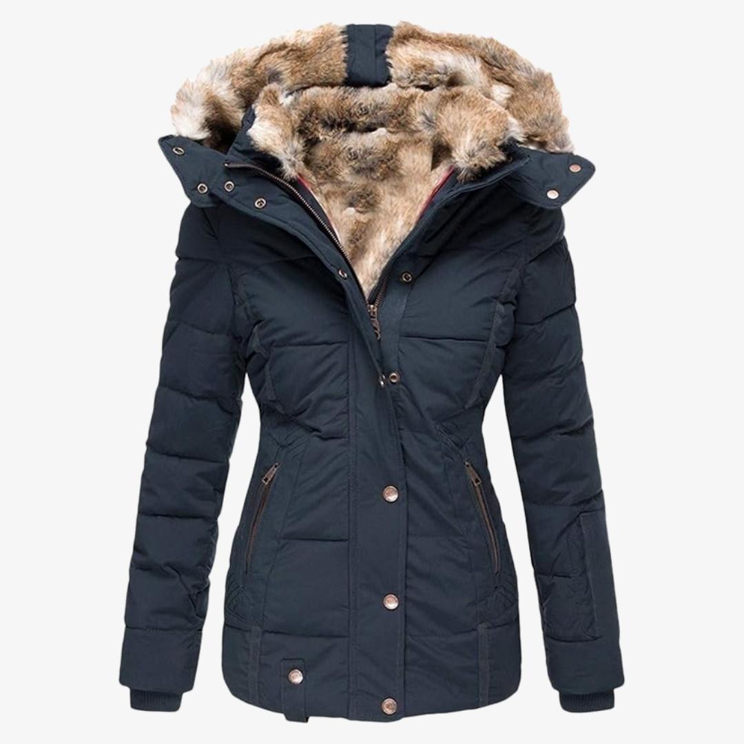 Winterjacke Damen – Warme Jacke mit Fleecefutter und Kapuze