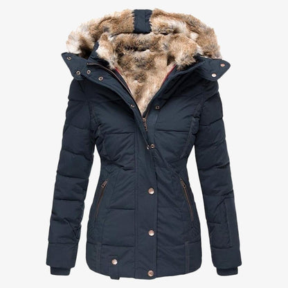 Winterjacke Damen – Warme Jacke mit Fleecefutter und Kapuze