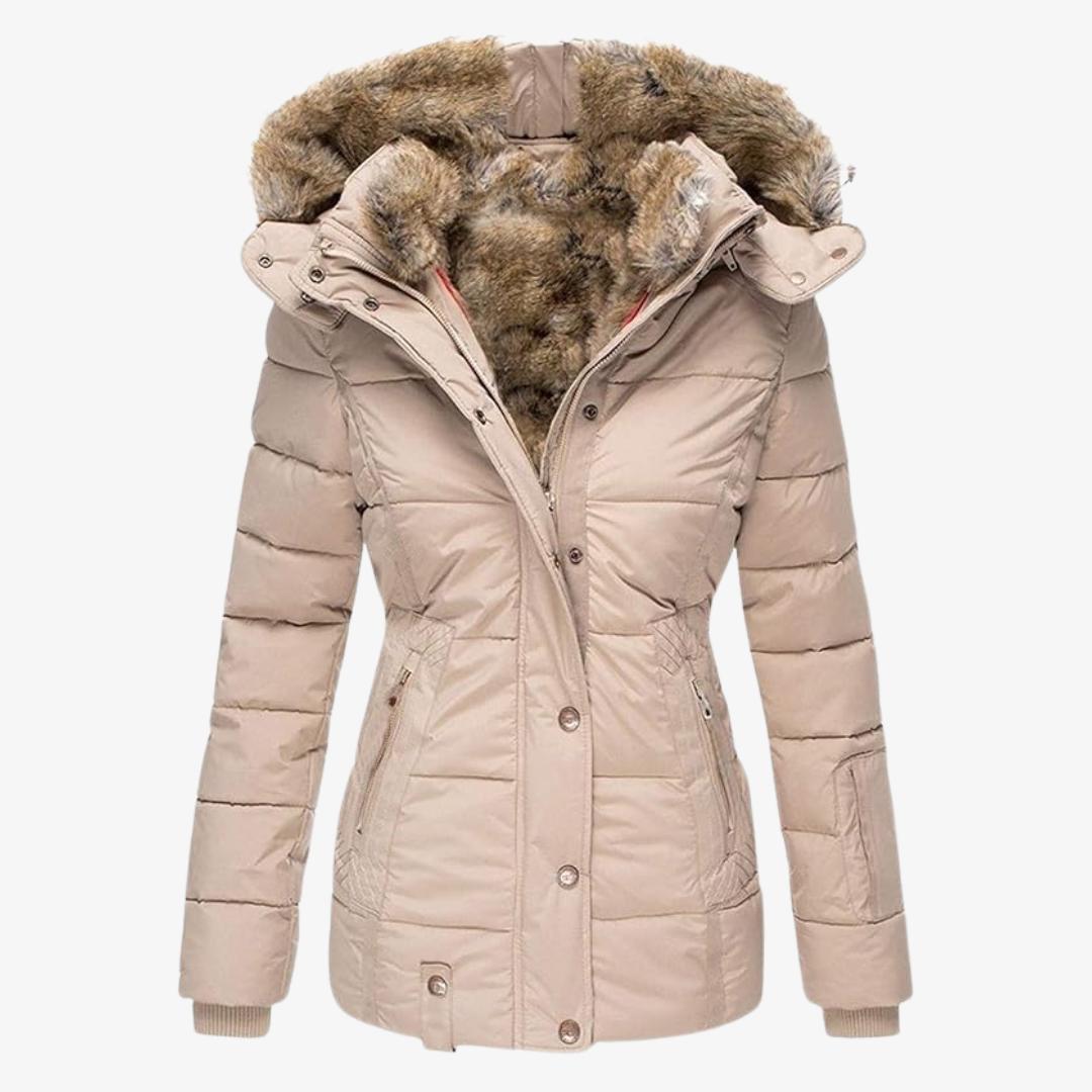 Winterjacke Damen – Warme Jacke mit Fleecefutter und Kapuze