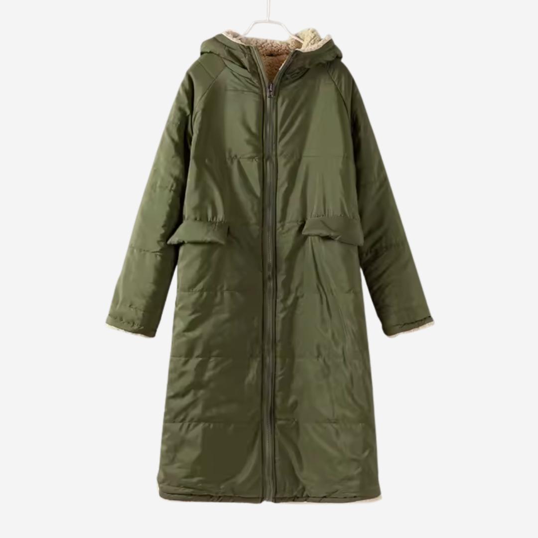 Winterjacke Damen lang mit Kapuze