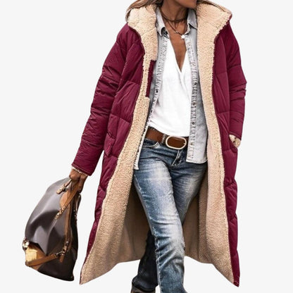 Winterjacke Damen lang mit Kapuze