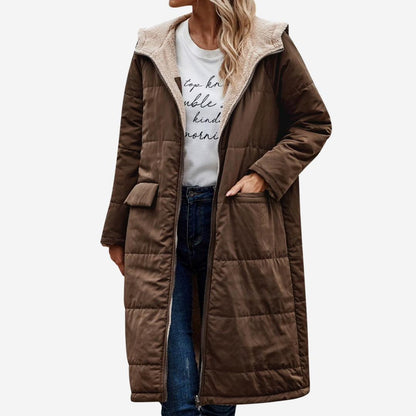 Winterjacke Damen lang mit Kapuze