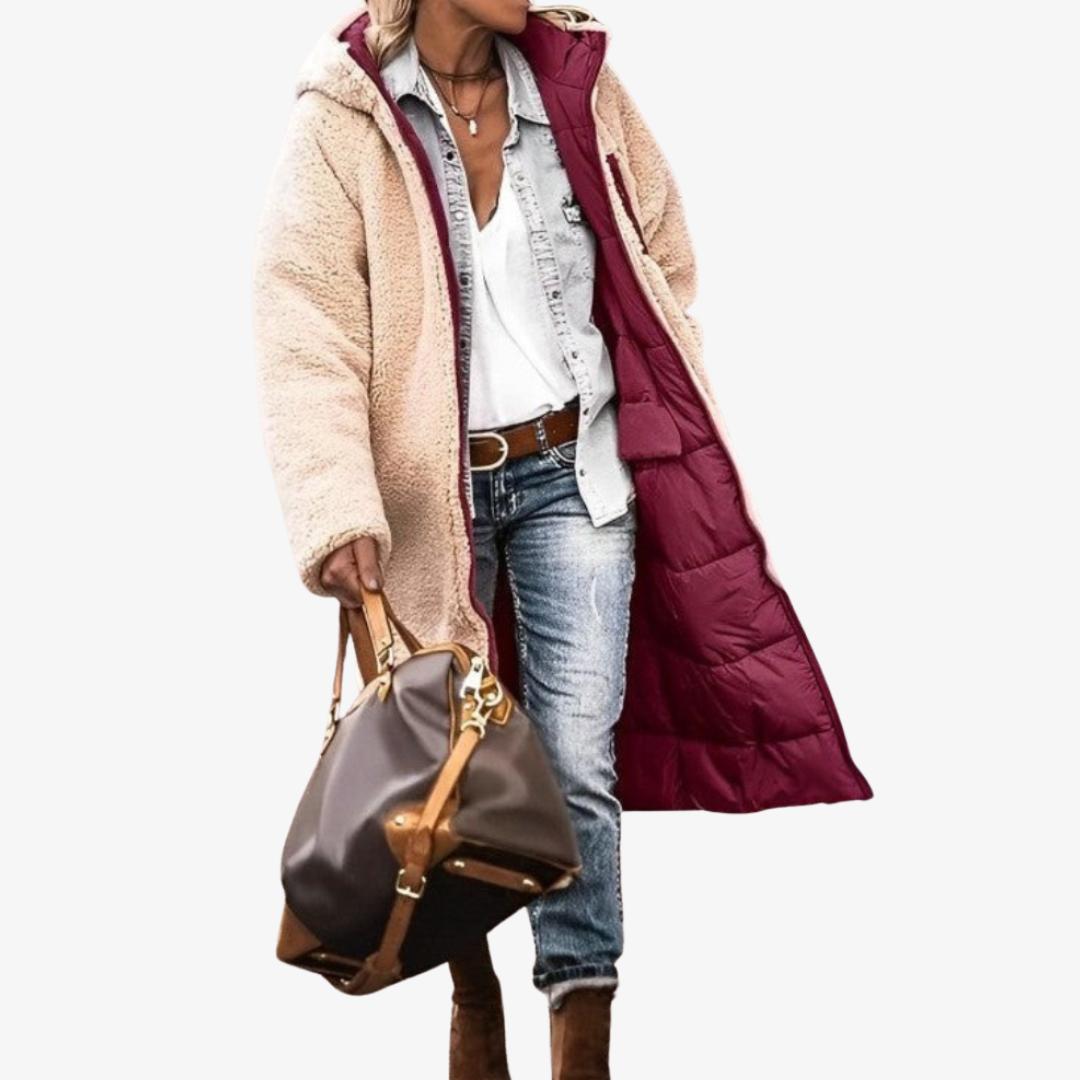 Winterjacke Damen lang mit Kapuze