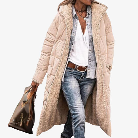 Winterjacke Damen lang mit Kapuze