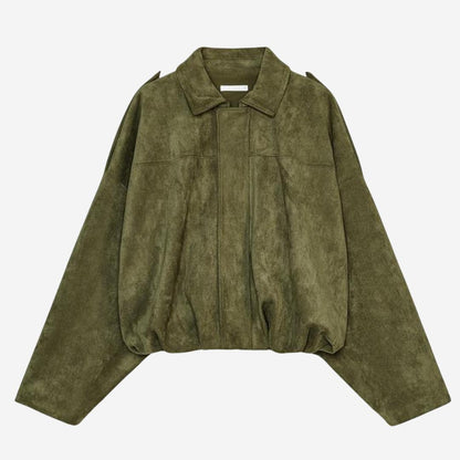 Winterjacke Damen mit Spitzem Kragen und Schulterlaschen