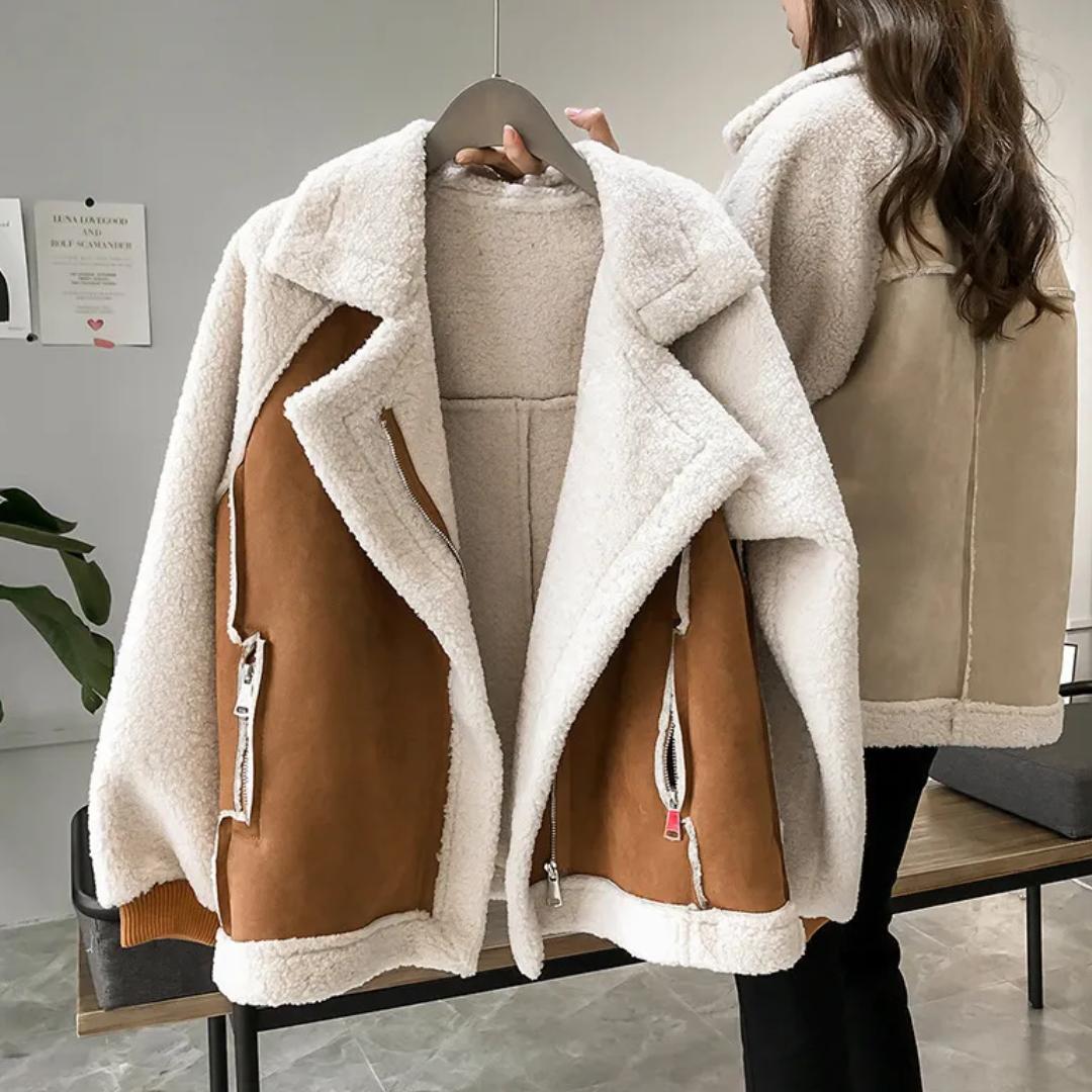 Winterjacke Damen mit großem Kragen